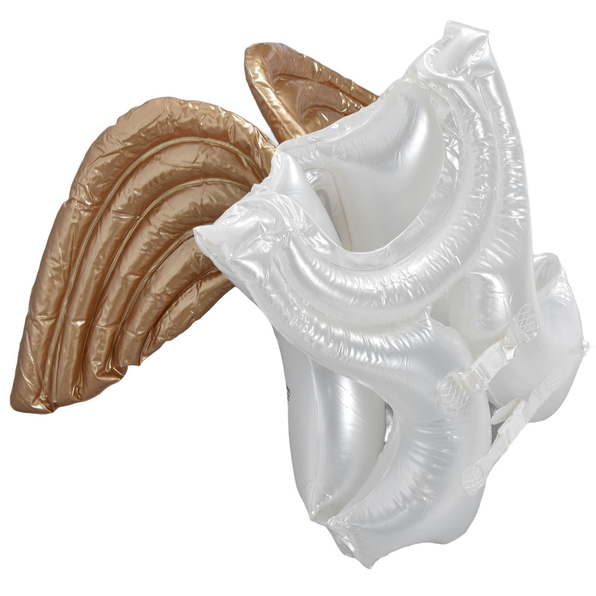 Inflatable Swim Vest Angel Wing Appearance Thickening Environmentally PVC Swimming Jacket for 4‑10 Years Old Child