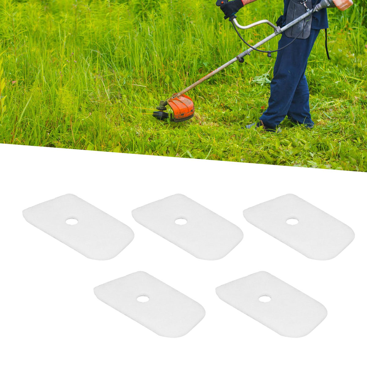 10pcs Air Filter Cotton Replace 530150253 Chain Saw Filter Cleaner for Husqvarna 128L 128CD 128LD 128LDX