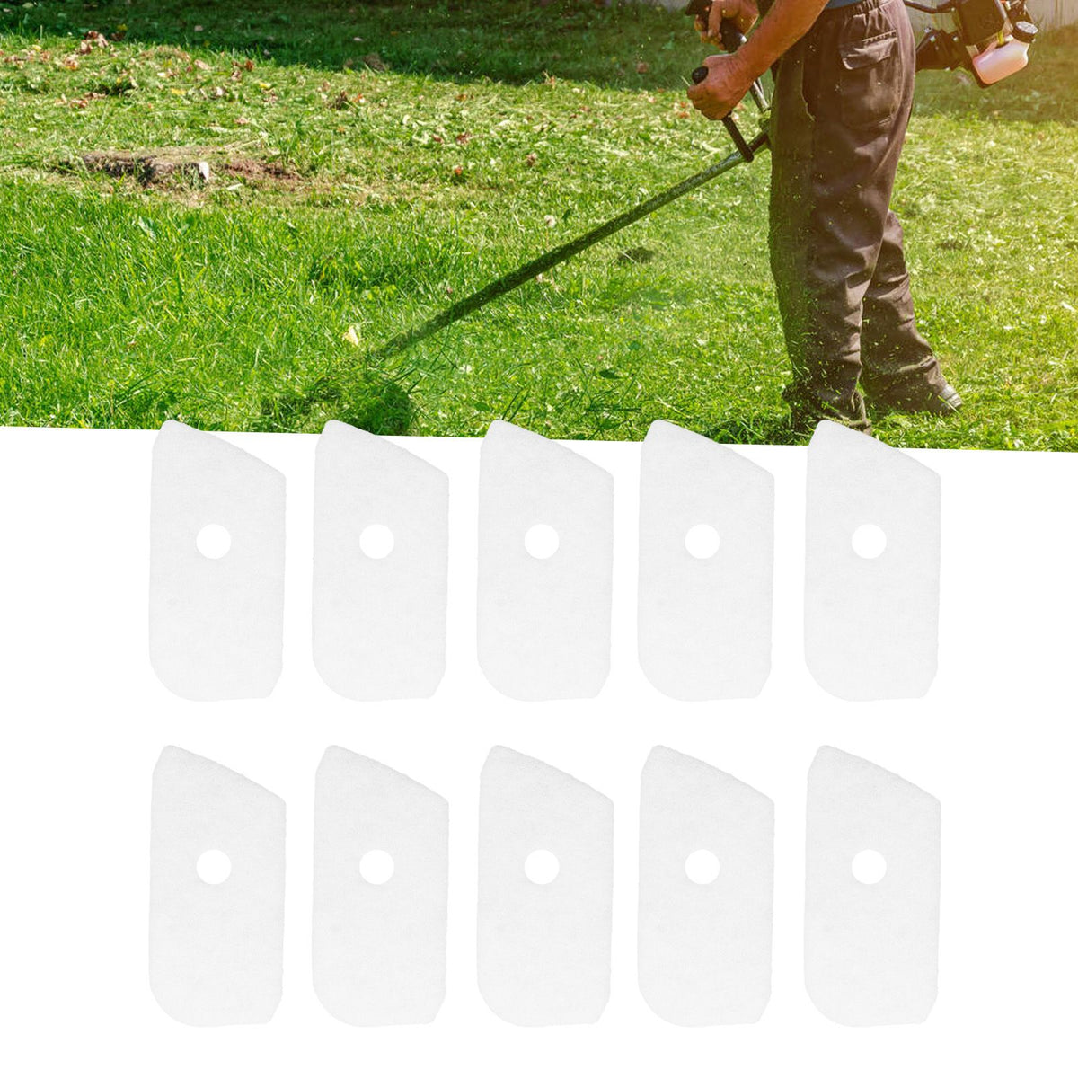 10pcs Air Filter Cotton Replace 530150253 Chain Saw Filter Cleaner for Husqvarna 128L 128CD 128LD 128LDX