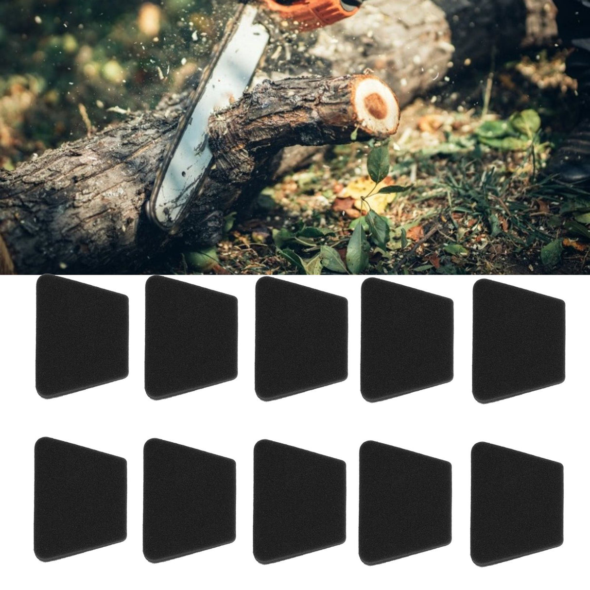 10pcs Air Filter Cotton Replace 530037793 Chain Saw Filter Cleaner for Poulan 1900 1950 1950LE 1975 1975LE