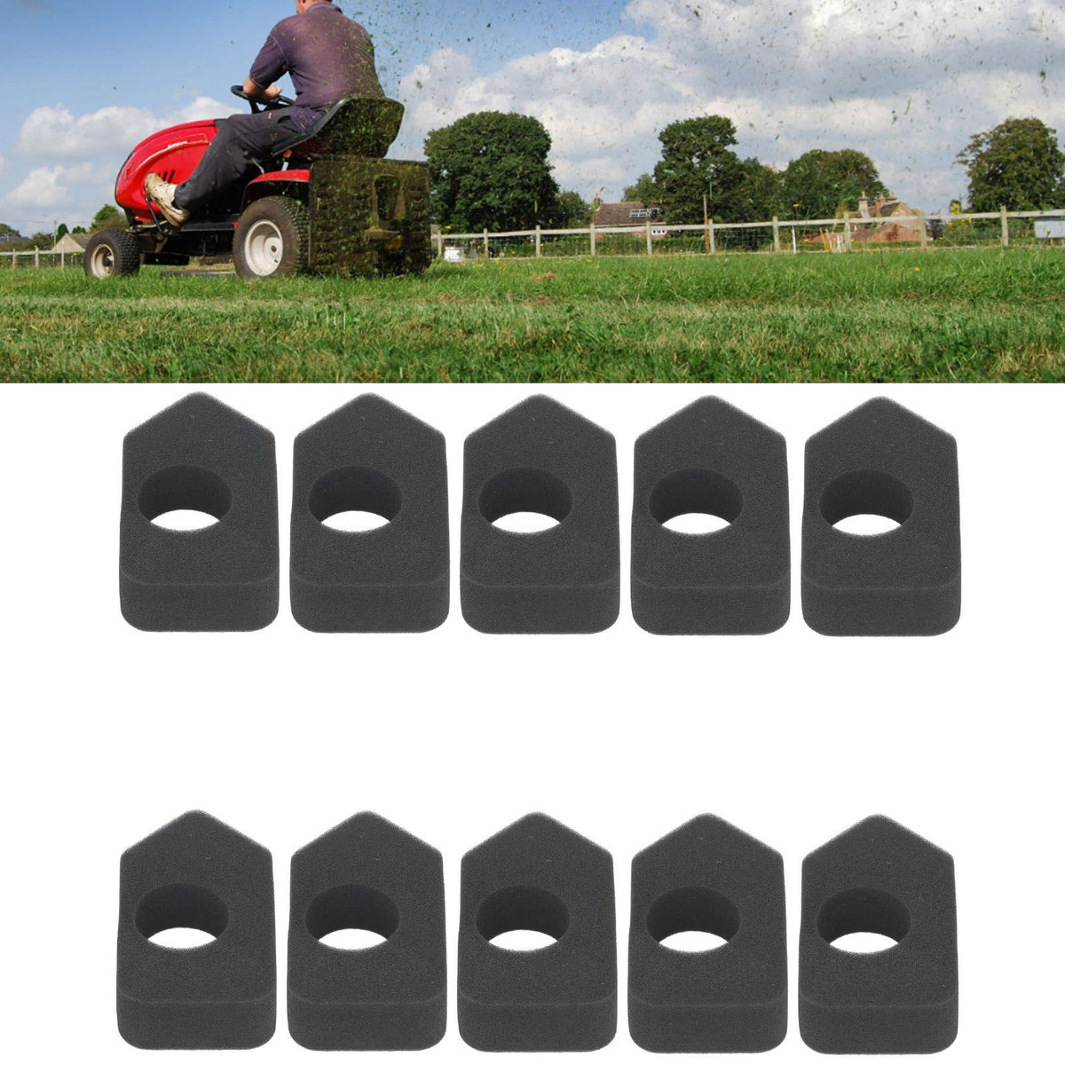 10PCS Air Filter Sponge Replacement Lawn Mower Part 698369 for Craftsman Classic Sprint Engine