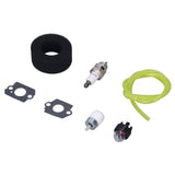 Fuel Air Filter Fuel Line Primer Bulb Set Trimmer Engine Tune Up Kit 180350 for Bolens BL410 Tiller BL100 BL150 BL250 - 45-Degree Angle