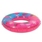 Swimming Floats Pink Flamingo Pattern Thickened Eco Friendly PVC Portable Round Pool Floats for Girl