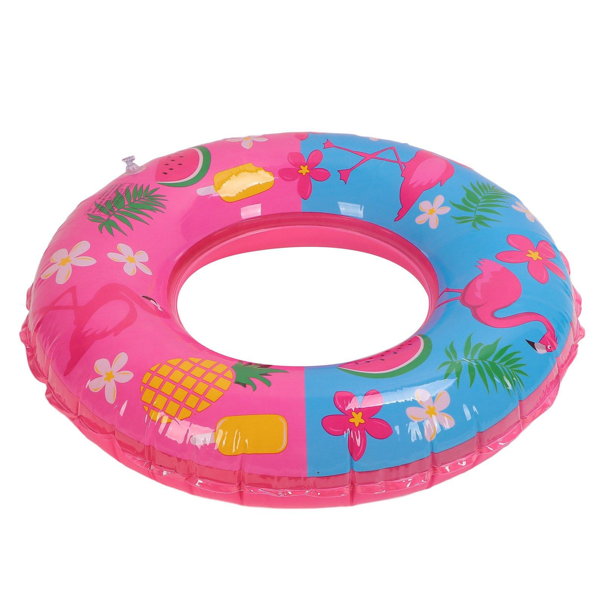 Swimming Floats Pink Flamingo Pattern Thickened Eco Friendly PVC Portable Round Pool Floats for Girl