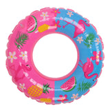 Swimming Floats Pink Flamingo Pattern Thickened Eco Friendly PVC Portable Round Pool Floats for Girl