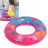 Swimming Floats Pink Flamingo Pattern Thickened Eco Friendly PVC Portable Round Pool Floats for Girl