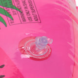 Swimming Floats Pink Flamingo Pattern Thickened Eco Friendly PVC Portable Round Pool Floats for Girl - Extra Image