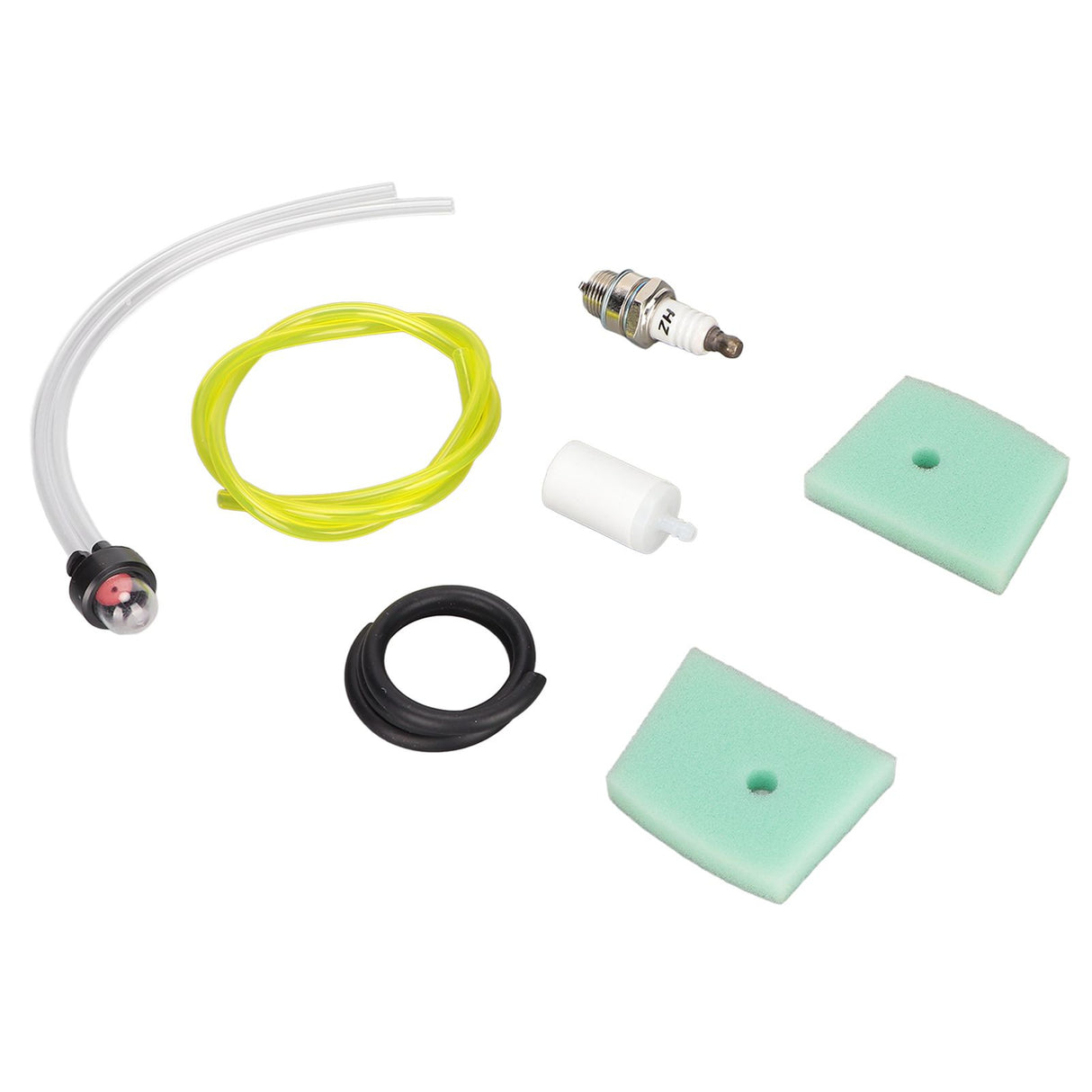 530047721 Air Filter Fuel Filter with Spark Plug Primer Bulb for Husqvarna 123L 322C Chainsaw