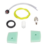 530047721 Air Filter Fuel Filter with Spark Plug Primer Bulb for Husqvarna 123L 322C Chainsaw - Close-Up Angle