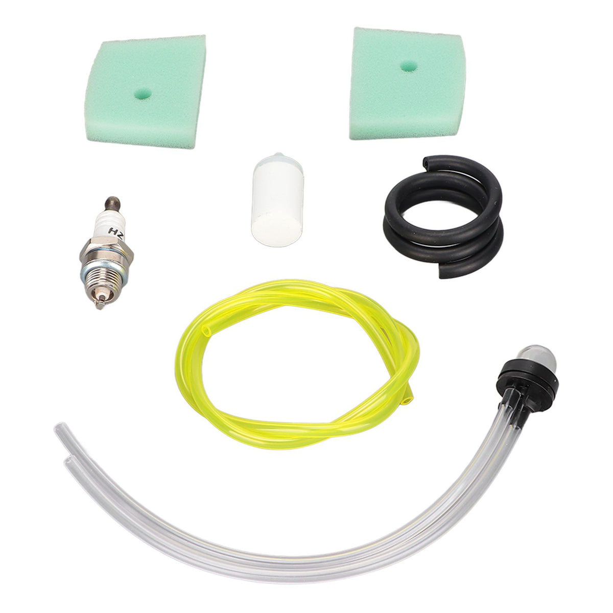 530047721 Air Filter Fuel Filter with Spark Plug Primer Bulb for Husqvarna 123L 322C Chainsaw
