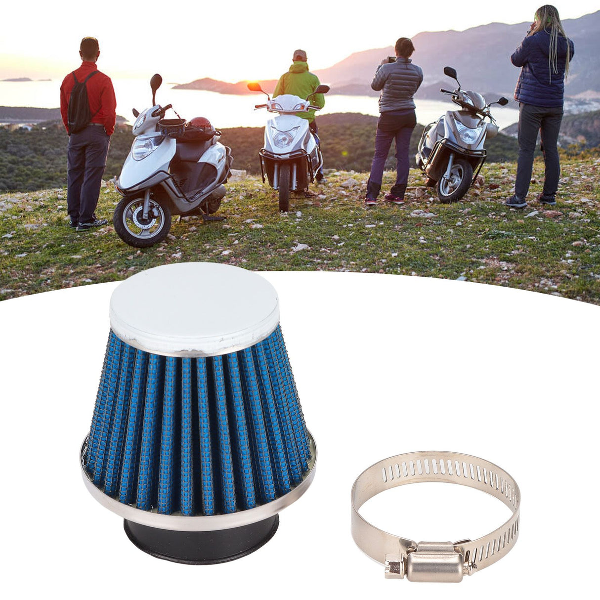 39mm Air Filter for GY6 Moped Scooter Dirt Bike Motorcycle 50cc 110cc 125cc 150cc 200cc