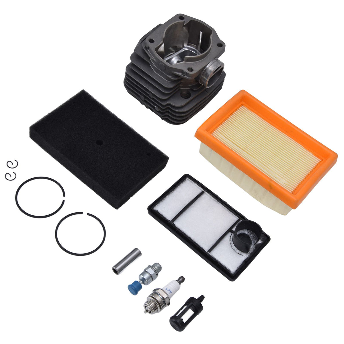 49mm Cylinder Piston Air Fuel Filter Kit for Stihl TS400 Concrete Cut Off Saw Replace 4223 020 1200