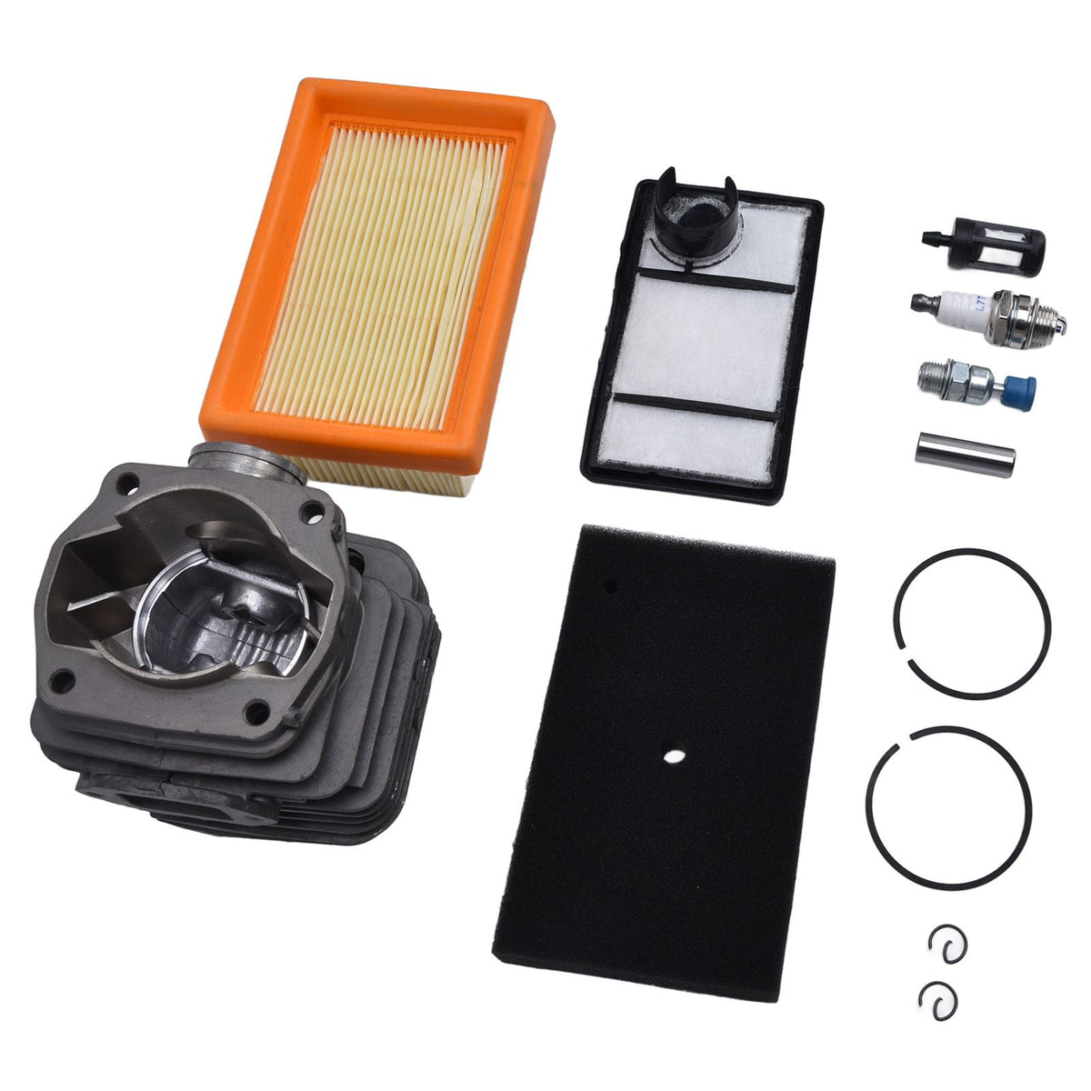 49mm Cylinder Piston Air Fuel Filter Kit for Stihl TS400 Concrete Cut Off Saw Replace 4223 020 1200