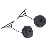 2Pcs Oil Cap Fuel Tank Cap Chainsaw Part for STIHL 066 MS660 OEM 0000 350 0509/0000 350 0520 - Close-Up Angle