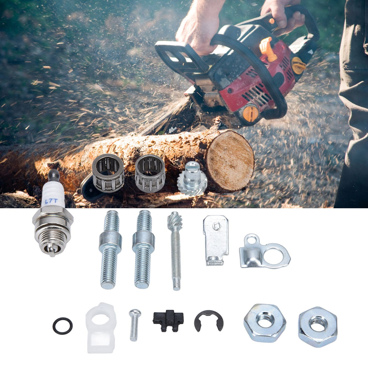 Chain Adjuster Tensioner Adjuster Bar Studs Kit for Stihl 066 MS 660 Replace OEM 1138 664 2400 and 1127 007 1003