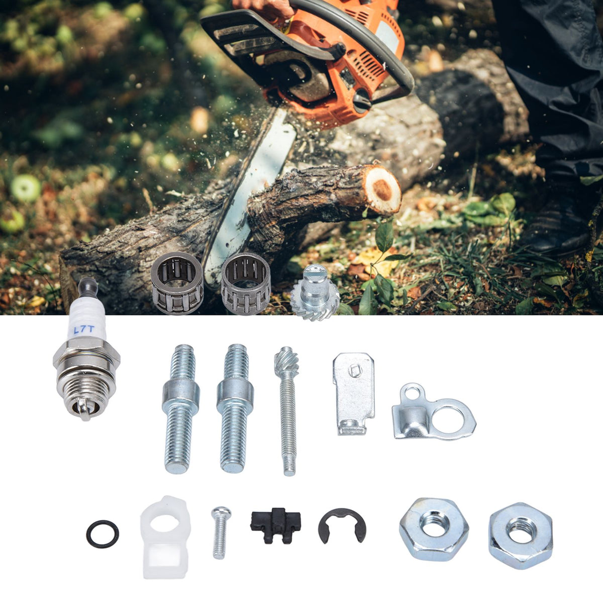Chain Adjuster Tensioner Adjuster Bar Studs Kit for Stihl 066 MS 660 Replace OEM 1138 664 2400 and 1127 007 1003