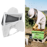 Beekeeping Hat Contraction Design Breathable Mesh White Edging Beekeeper Cowboy Hat for Beekeeping Hunting Hiking