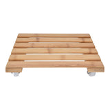 Plant Roller Base Stand Square with 360° Removable Caster Wheel for Flower Pot 25x25cm S