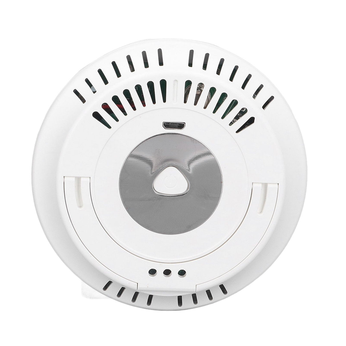 Air Quality Monitor Real Time Intelligent Color Screen Display USB Charging Portable Digital Air Quality Detector 5VWhite