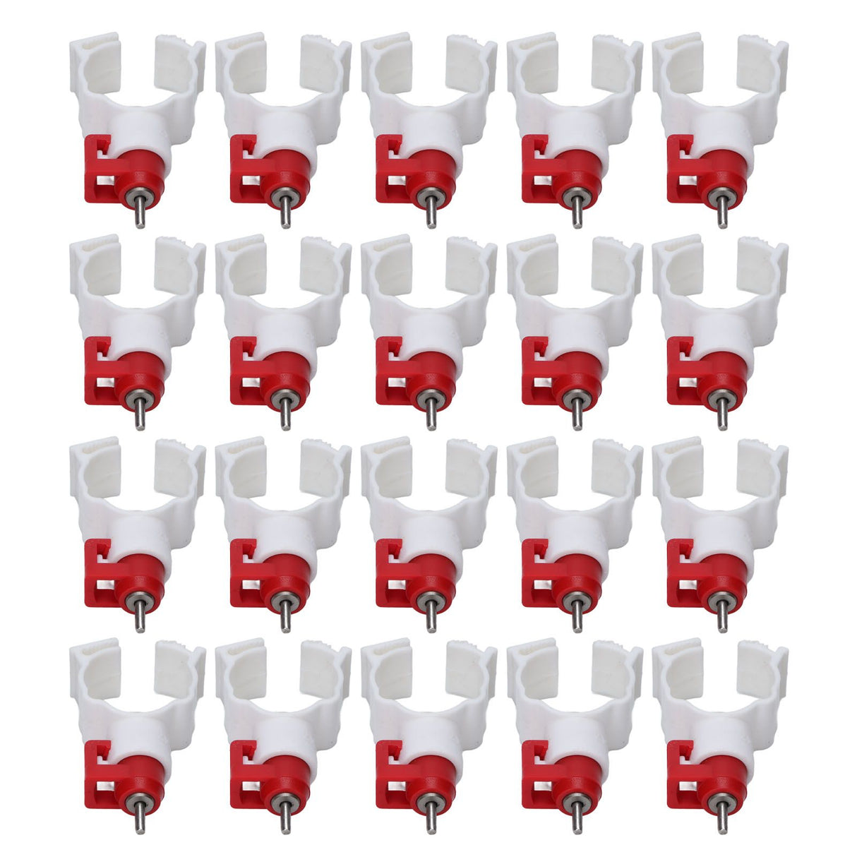 20pcs Chicken Waterer Nipples Multipurpose Chicken Nipple Feeder for Poultry Chicken Duck Bird