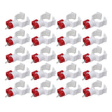 20pcs Chicken Waterer Nipples Multipurpose Chicken Nipple Feeder for Poultry Chicken Duck Bird - 45-Degree Angle