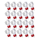 20pcs Chicken Waterer Nipples Multipurpose Chicken Nipple Feeder for Poultry Chicken Duck Bird - Rear View