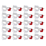 20pcs Chicken Waterer Nipples Multipurpose Chicken Nipple Feeder for Poultry Chicken Duck Bird - Close-Up Angle