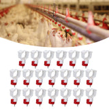 20pcs Chicken Waterer Nipples Multipurpose Chicken Nipple Feeder for Poultry Chicken Duck Bird - Extra Image
