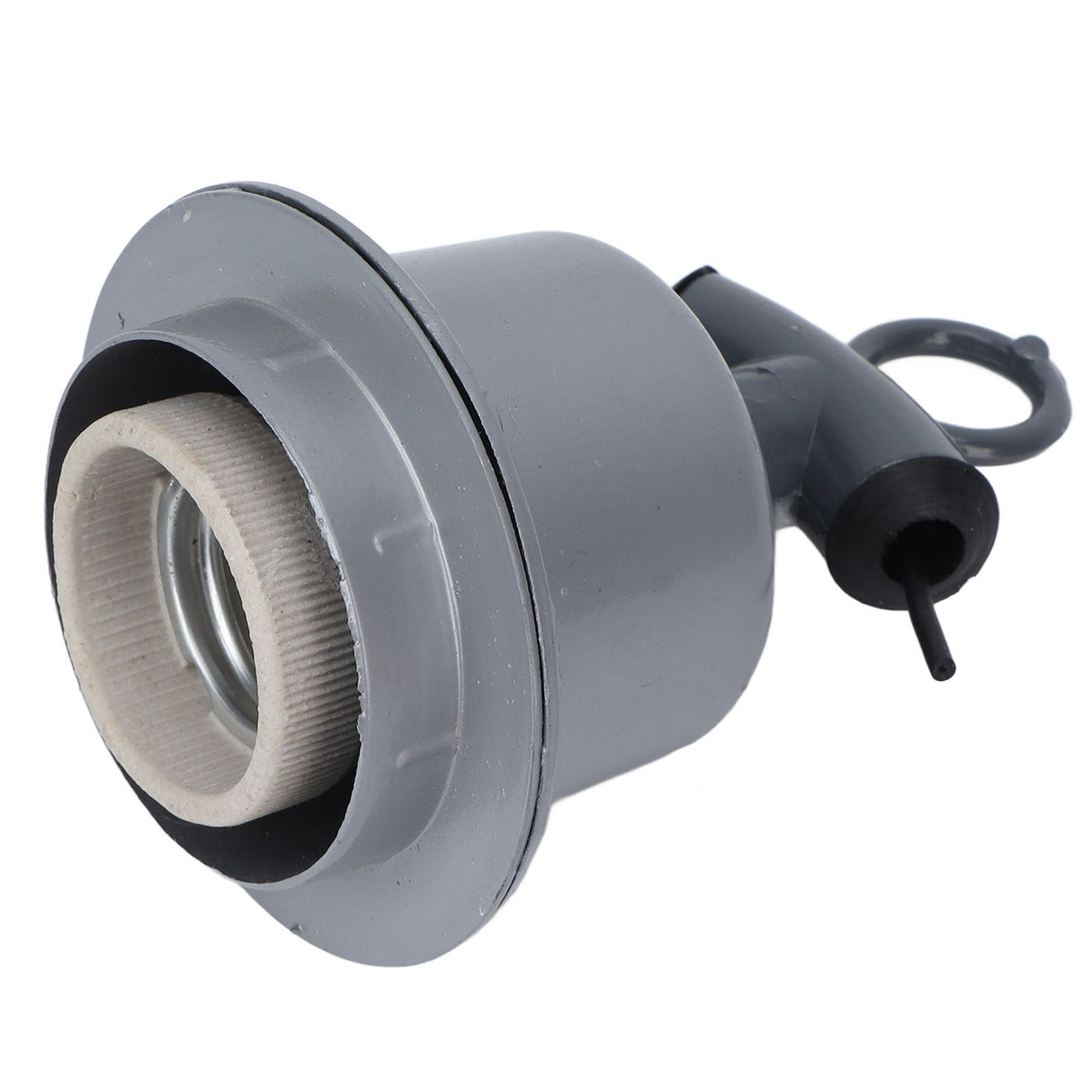 Heat Lamp Holder Anti Melting Waterproof Ceramic Aluminum Heating Lamp Holder with E27 Interface for Pig House