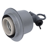 Heat Lamp Holder Anti Melting Waterproof Ceramic Aluminum Heating Lamp Holder with E27 Interface for Pig House - Low Angle