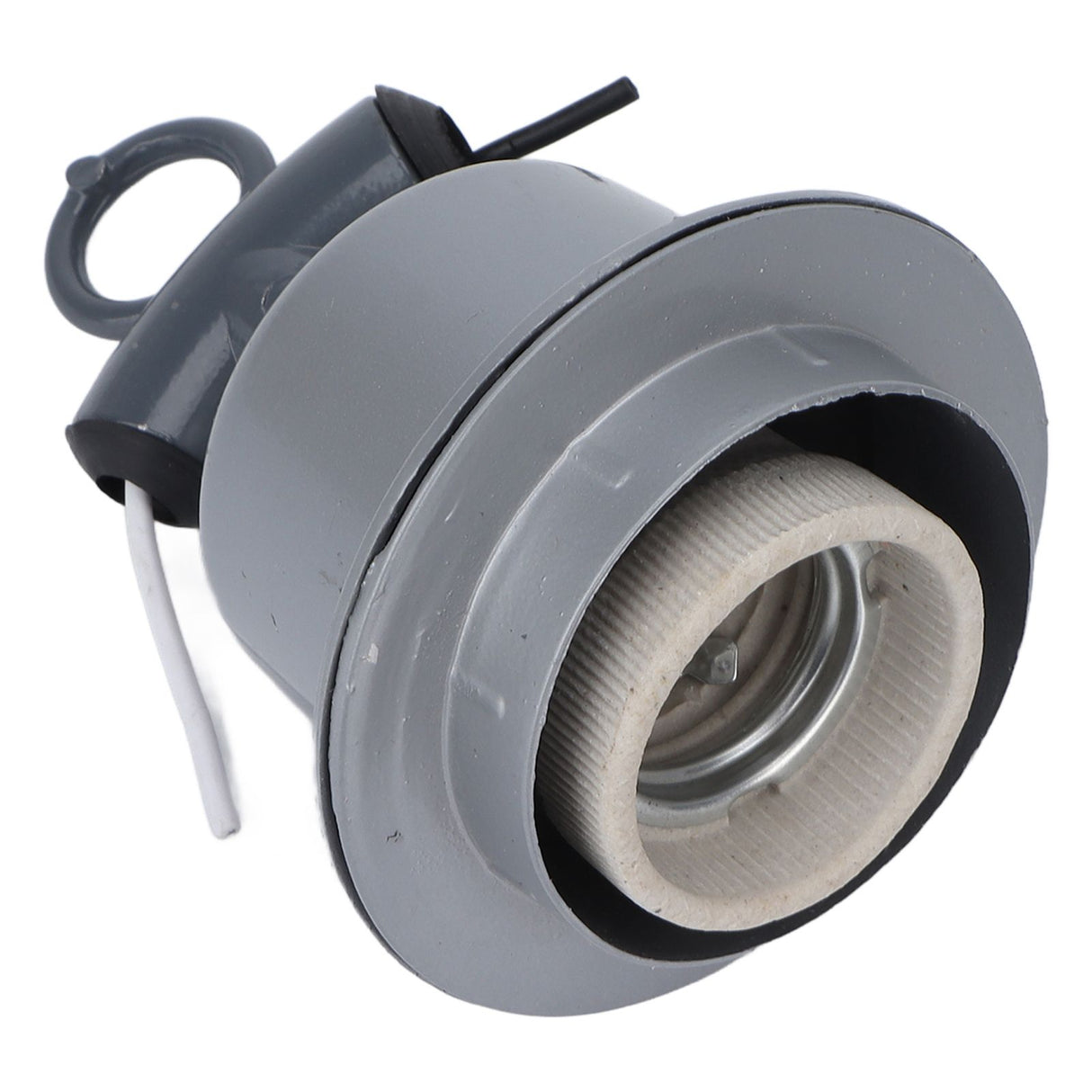 Heat Lamp Holder Anti Melting Waterproof Ceramic Aluminum Heating Lamp Holder with E27 Interface for Pig House