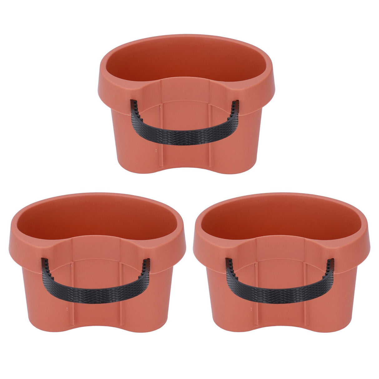 Flower Pot with Adjustable Strap Plastic Drain Pipe Flower Container Succulent Seedling Pot for Outdoor Balcony