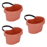 Flower Pot with Adjustable Strap Plastic Drain Pipe Flower Container Succulent Seedling Pot for Outdoor Balcony