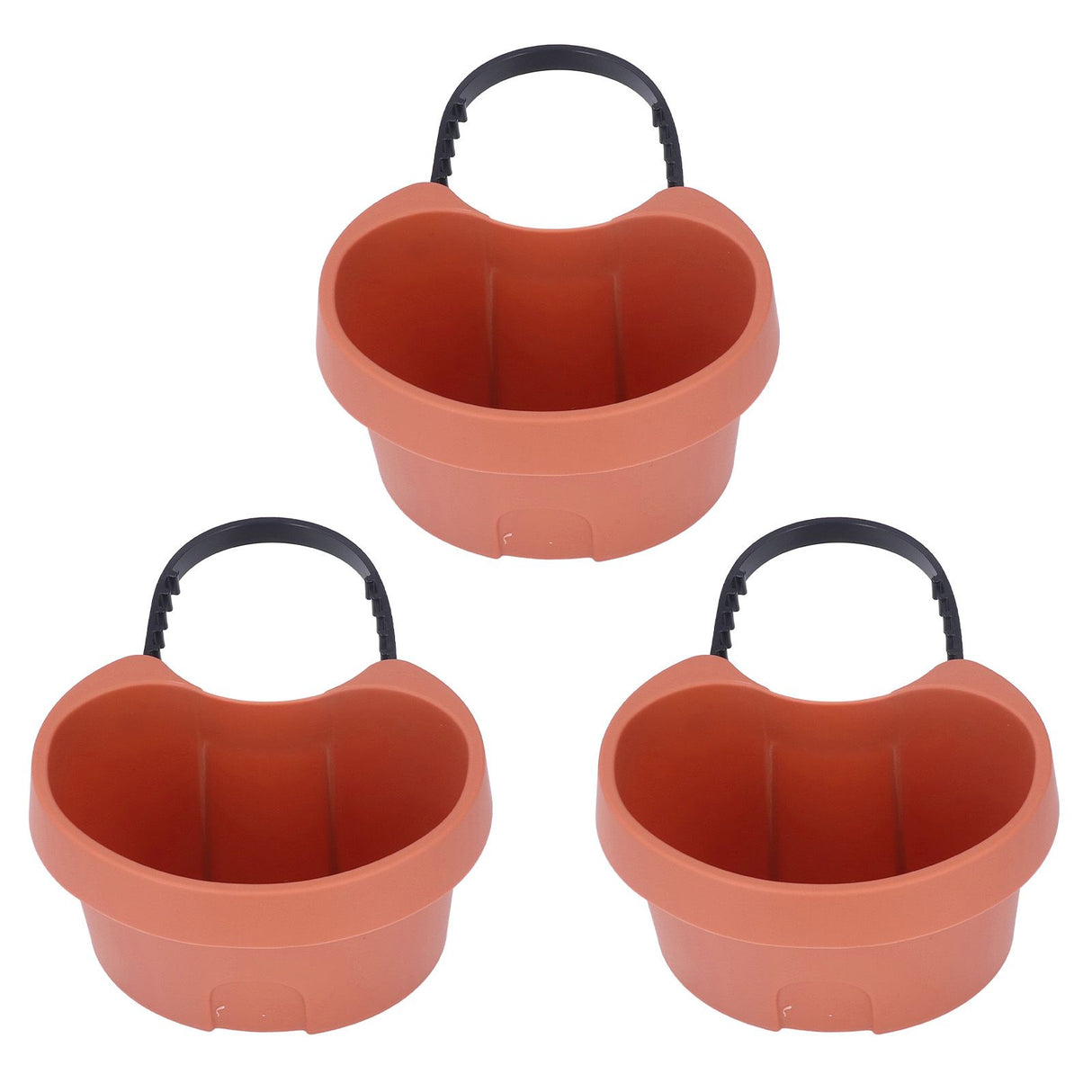 Flower Pot with Adjustable Strap Plastic Drain Pipe Flower Container Succulent Seedling Pot for Outdoor Balcony