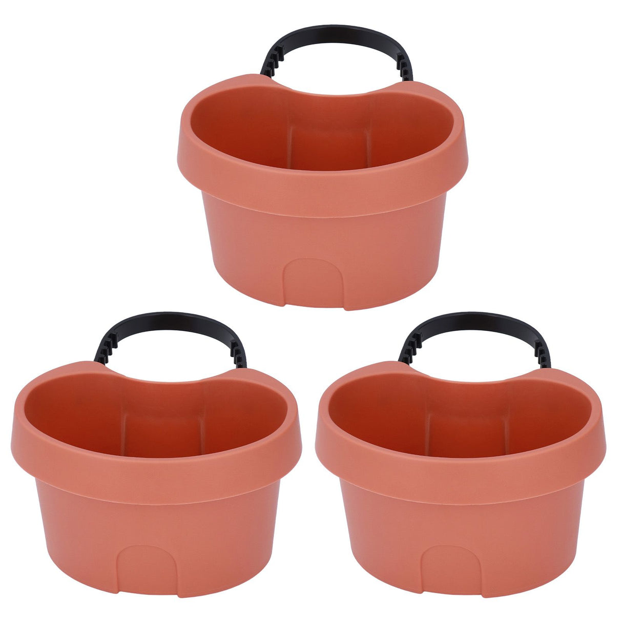 Flower Pot with Adjustable Strap Plastic Drain Pipe Flower Container Succulent Seedling Pot for Outdoor Balcony