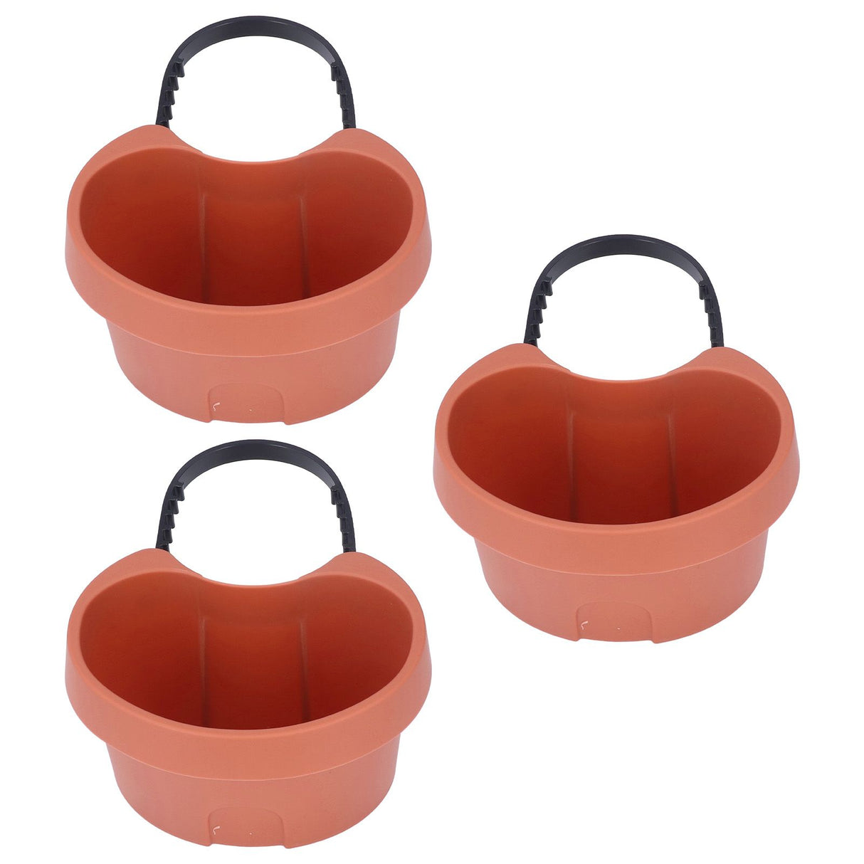 Flower Pot with Adjustable Strap Plastic Drain Pipe Flower Container Succulent Seedling Pot for Outdoor Balcony