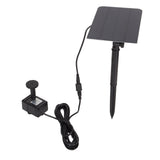 Solar Fountain Pond Pump 200L/H Solar Water Pump USB Powered Landscape Garden Fountain Pump - Front View