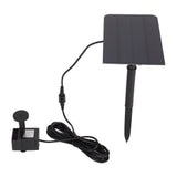 Solar Fountain Pond Pump 200L/H Solar Water Pump USB Powered Landscape Garden Fountain Pump - Side View