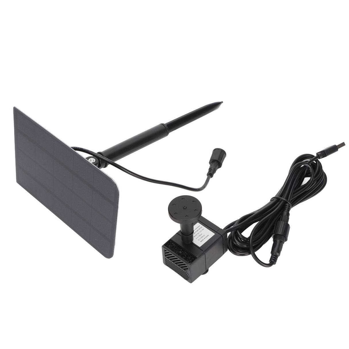 Solar Fountain Pond Pump 200L/H Solar Water Pump USB Powered Landscape Garden Fountain Pump