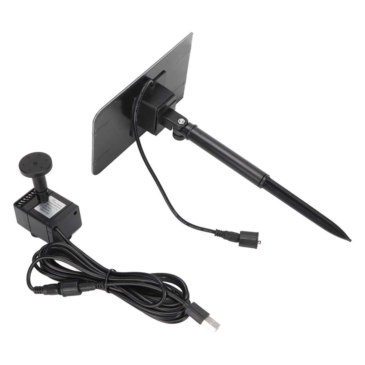 Solar Fountain Pond Pump 200L/H Solar Water Pump USB Powered Landscape Garden Fountain Pump