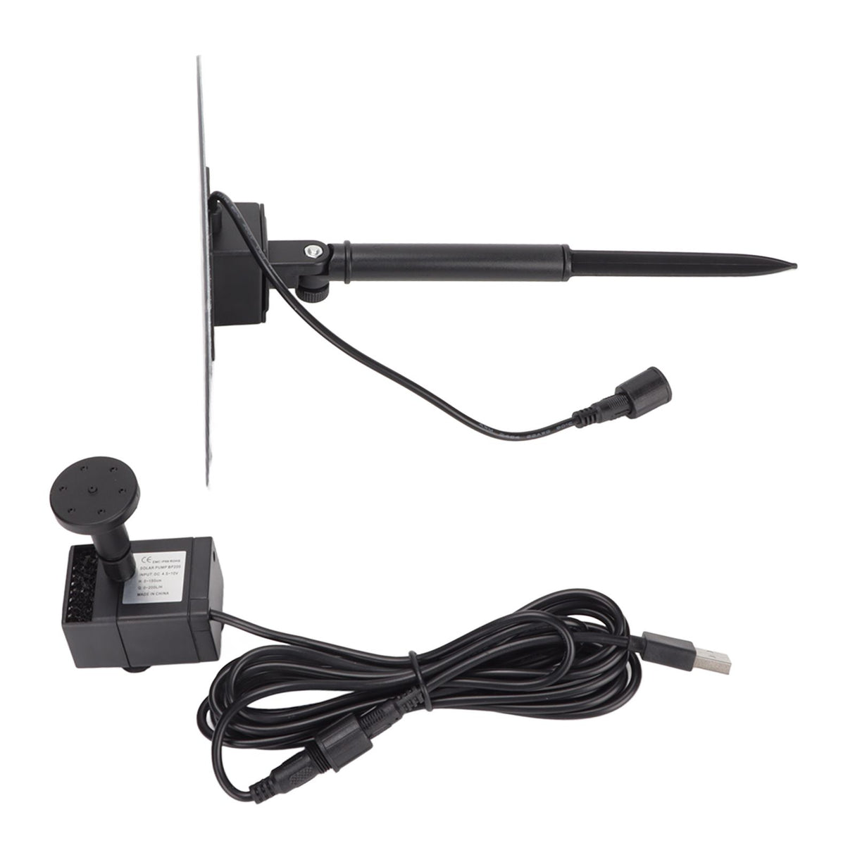 Solar Fountain Pond Pump 200L/H Solar Water Pump USB Powered Landscape Garden Fountain Pump