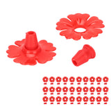 30 Set Hummingbird Feeder Flowers Hanging Bird Feeding Ports Replacement Parts Garden SuppliesRed - Extra Image