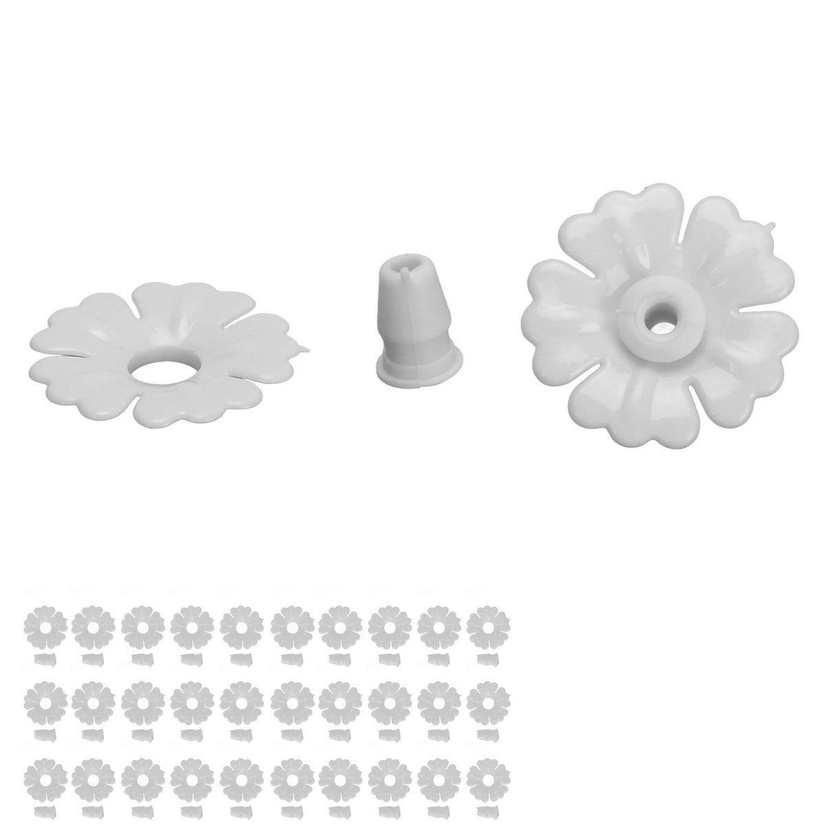 30 Set Hummingbird Feeder Flowers Hanging Bird Feeding Ports Replacement Parts Garden SuppliesWhite
