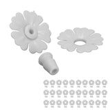 30 Set Hummingbird Feeder Flowers Hanging Bird Feeding Ports Replacement Parts Garden SuppliesWhite