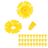 30 Set Hummingbird Feeder Flowers Hanging Bird Feeding Ports Replacement Parts Garden SuppliesYellow