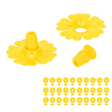 30 Set Hummingbird Feeder Flowers Hanging Bird Feeding Ports Replacement Parts Garden SuppliesYellow