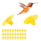 30 Set Hummingbird Feeder Flowers Hanging Bird Feeding Ports Replacement Parts Garden SuppliesYellow