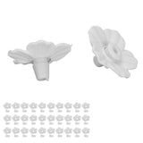 30 Sets Hummingbird Feeder Flowers Multicolor Unique Replaceable Hummingbird Bird Feeder Flower AccessoriesWhite