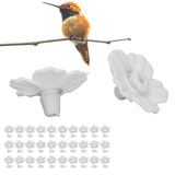30 Sets Hummingbird Feeder Flowers Multicolor Unique Replaceable Hummingbird Bird Feeder Flower AccessoriesWhite - Extra Image