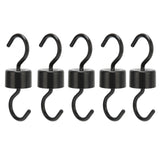 5Pcs Bird Feeder Hooks Black ABS Sturdy Easy Install Beautiful Ant Prevention Hooks for Garden